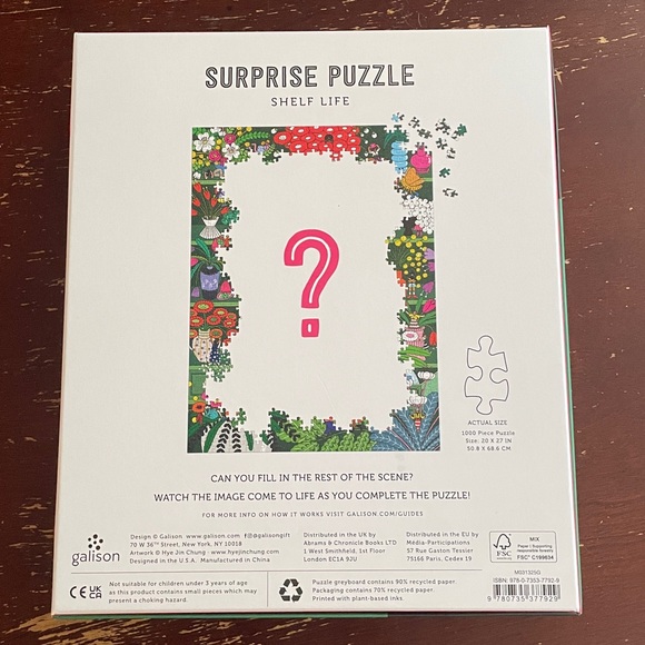 Galison Surprise Puzzle - 1000 Pieces - Picture 2 of 4